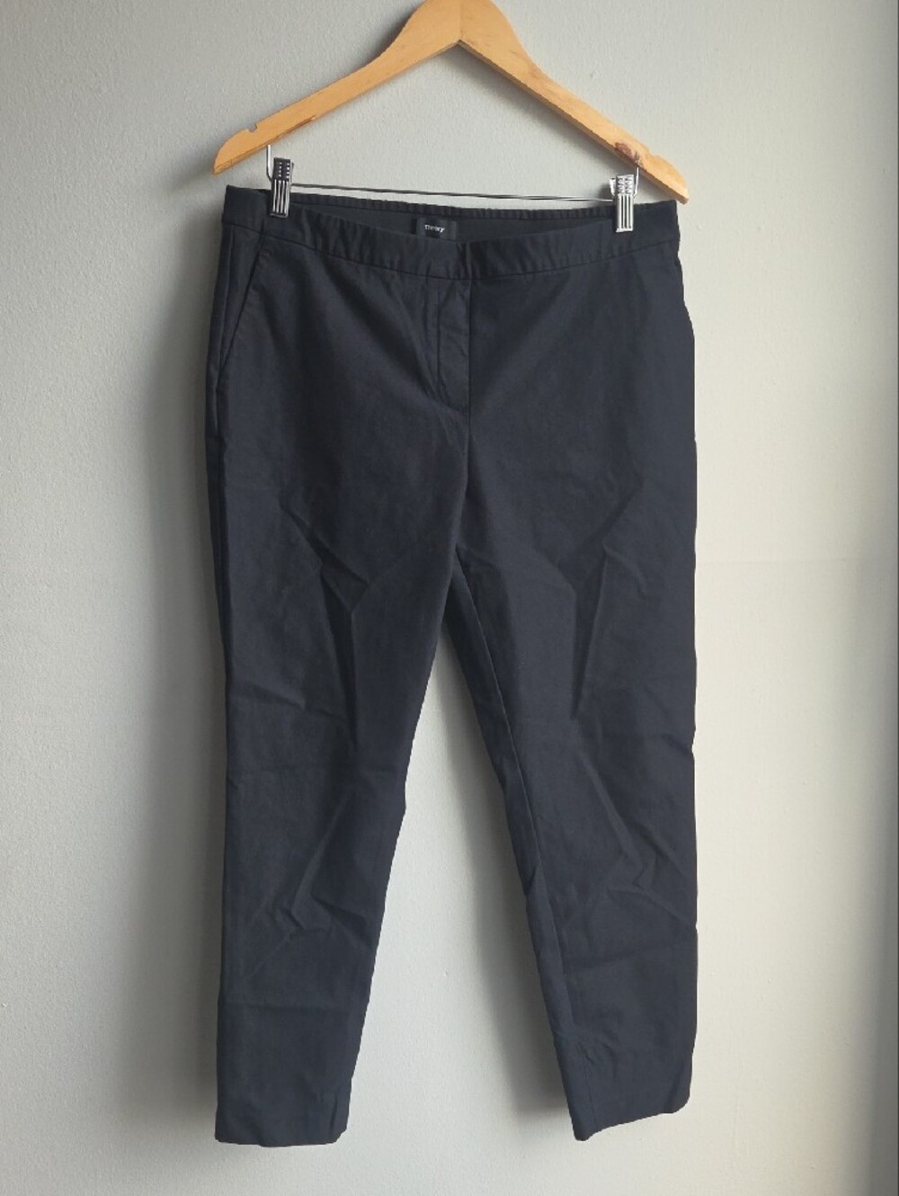 Theory Black Women's Trousers - Elastic Waistband Pants